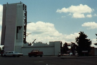 Damage from outside of the Drive-In